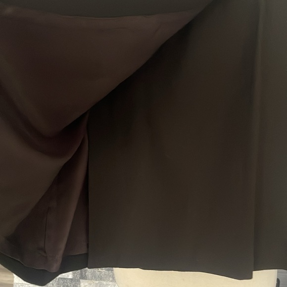 Chaus Women's Dark Brown Wrap Skirt, Size 8 Pencil Style - Picture 3 of 4